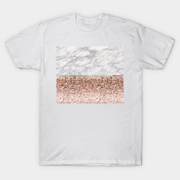 Warm chromatic - white marble T-Shirt by marbleco